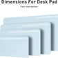 Aothia Leather Desk Pad Protector, Mouse Pad, Office Desk Mat, Non-Slip PU Leather Desk Blotter, Laptop Desk Pad, Waterproof Desk Writing Pad for Office and Home (23.6" x 13.7", Baby Blue)