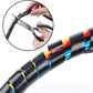 65FT XHF 4mm(Wrapping Range:1.5mm-10mm) Spiral Cable Wrap Cord for Computer Electrical Wire Organizer Sleeve Hose RoHS Black
