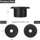 Wall Bushing Grommet for Starlink Dishy Router Ethernet Adapter Cable, Starlink Cable Routing Kit Feed-Through for 1 inch Wall Hole and Furnitures Wire Hole (Black, 4 Pack)