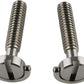 E-outstanding D Ring Hinged Screw 2PCS 1/4-20 Thread D-Ring Stainless Steel Camera Fixing Screws for Camera Tripod Monopod QR Plate 30mm Length