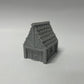 Paintable Tabletop Miniature Little Town Building Terrains Compatible with RPG War Games - 18mm Scale Dioramas Building Set Scenery with Medieval Architecture Style by HAUTICO (HVillageHouses2-1)
