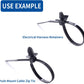 150pcs Push Mount Cable Zip Tie with Car Wire Loom Routing Clips for Cars Boat Trailer UTV Jeep Wrangler Engine Bay Self Locking Straps，Universal.