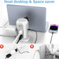 AiJoy Flat Plug Power Strip Tower with 9 Outlets and 5 USB Ports (2 USB-C), 1200J Surge Protection, 1625W Extension Cord with Multiple Outlets Charging Station for Home Dorm Office Supplies