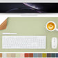 Cork Desk Mat - Dual-Sided Desk Pad for Office and Home - Desk Organization and Accessories - Ideal for Large Mouse Pad and Desk Mats on Top of Desks(Light Green,27.6"x 13.8")