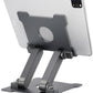 KABCON Adjustable Aluminum Tablet Stand (7-13.5 inch), Compatible with iPad, Surface Pro, FIRD HD 10, Samsung Galaxy Tab E, ASUS Transformer & Other Devices
