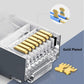 PETECHTOOL RJ45 CAT6 Pass Through Connectors Gold Plated 8P8C Plugs and Strain Relief (50xcat6plug+50xstrain Relief)
