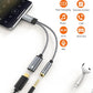 CableCreation USB C to 3.5mm Headphone and Charger Adapter with PD 100W 60W Fast Charging, USB C to Audio Jack Type C to Aux Cord for iPhone 16 15, Galaxy S24/S23/S22 Ultra+, iPad Pro/Air, Pixel 9/8+