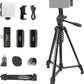 NEEWER Basics PA056 Vlogging Kit for iPhone Android Phone for YouTube TikTok Streaming Filmmaking Video Recording, Tripod + Microphone + LED Fill Light, Youtuber Starter Content Creator Essentials