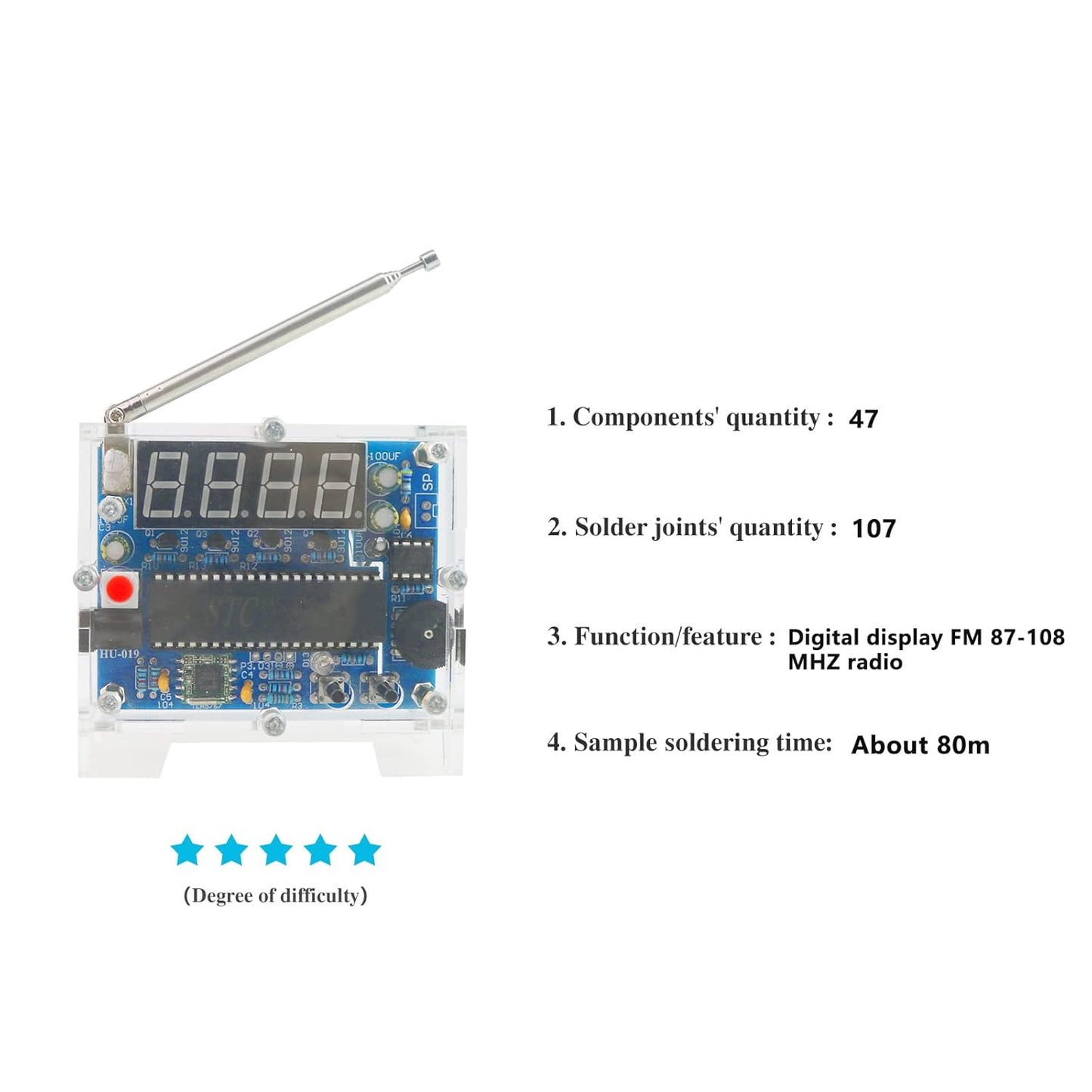 Soldering Practice Electronic Kit Project 51 SCM Kit