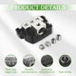 BOJACK 3 Way Power Distribution Connecting Block 1x0/2/4 Gauge Input 3x4/8 Gauge Output Power Distribution Block for Car Amplifier Audio Splitter