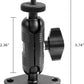 xik Metal 1/4"-20 Mount with Drill Plate Base for Monitors, Action Camera，CCTV Cameras, Camcorders, 360° Rotation Adjustable Camera Mount for Installation on Car Dashboard, Ceiling, and Walls