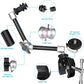 11" Adjustable Magic Arm DSLR Mirrorless Action Camera Camcorder Smartphone LCD Monitor Video Vlog Rig w/Clamp Holder Mounts fit for GoPro iPhone