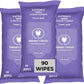 Screen Cleaner Wipes: Electronic Wipes for Screens - Computer Screen Wipes for Lens, Phone, Tv Screen and Monitor Cleaning - Tech Wipes & Microfiber Cloth (Soft Wipes, 90 Count)