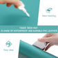 YSAGi Non-Slip Leather Desk Pad L Size, Waterproof Laptop Computer Desk Keyboard Mat, Table Protector Blotter Mat, Large Mouse Pad for Office/Work/Home/Decor(Green Blue, 35.4" x 17")