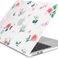 Batianda Premium Case for New MacBook Air 15 inch 2025 M4 2024 2023 with M3 M2 Chip, Floral Designed Protective Plastic Hardshell & Keyboard Cover & Screen Protector, Spring Flowers, Peach Rose
