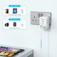 International Power Adapter Set, US to Worldwide Universal Travel Adapter- 4 AC Outlets 4 USB Ports (2 USB C), Type C/G/A/I/D/M Detachable Charger Plug for EU/UK/AUS/Japan/South Africa