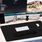 Large Mouse Pad and Keyboard Wrist Rest, Desk Pad for Keyboard and Mouse, 4-in-1 Large Gaming Mouse Pad with Wrist Support, Desk Mat for Home Office Study Game-Black