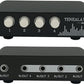 4 in 1 Out / 1 in 4 Out AUX 3.5mm Stereo Audio Input Signal Source Switcher, 4-Way Switch Selector Splitter Box M41