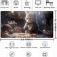 Lotus Cat XL Extended Large Gaming Mouse Pad - Black Magic Mystical Zone Gaming Desk Mat - Computer Laptop Keyboard and Mouse Mat Desktop Protector - 31.5 x 15.8 in