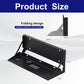 2 Pcs 24 Inch Keyboard Wall Mount Foldable Fits Standard Computer Keyboard Mouse Stand Tray Organizer for Small Offices Apartments, Easy Installation with 4 Screws (Black)