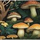 Gaming Mouse Pad, Large Non-Slip Rubber Base Mousepad, Keyboard Mouse Mat, Desk Pad with Stitched Edges, 31.5x11.8inch, Mushroom Forest