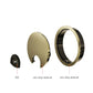 Desk Grommet 2-1/8 Inch 53mm, Zinc Alloy Computer Desk Wire Hole Cover, Office Desktop Cord Cable Hole Metal Ring, Bronze Tone