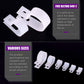 Swpeet 135 Pack 6 Sizes White Nylon Plastic R-Type Cable Clips Clamp Assortment Kit, 1/4" 5/16" 3/8" 1/2" 3/4" 1" Nylon Screw Mounting Cord Fastener Clips with 135 Pack Screws for Wire Management