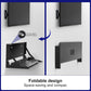 1 Pcs 24 Inch Keyboard Wall Mount Foldable Fits Standard Computer Keyboard Mouse Stand Tray Organizer for Small Offices Apartments, Easy Installation with 4 Screws (Black)