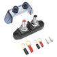 Recoil S2PG Busbar Dual 5/16” Studs with Divider Positive and Negative 2-in-1 Terminal Power Distribution Block with Ring Terminals