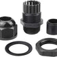 XHF 25 Pcs 3/8" IP68 Strain Relief Nylon Cord Grip NPT Cable Glands Adjustable UL Listed and RoHS Compliant (Black)