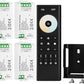 BTF-LIGHTING RF 2.4GHz Wireless Remote RC02RFB &4PCS C02RF Tuya Controller Kit 4 Zone Group Control PWM CCT(+ CW WW) 3pin 5050SMD FCOB COB Dual White LED Strip DC5V DC12V DC24V