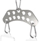 Double to Single Adaptor Plate for Cable Pulley Machines Durable Solid Stainless Steel with 3 Carabiners Suitable for Dual Cable Machines LAT Pulldown, Shoulder & Biceps Exercises