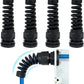 4 Pcs Waterproof Cable Gland,PG21(NPT 3/4) Thread(12.5-18mm),waterproof wire grommet Strain Relief Cord Connectors,Suitable for Various Electrical Installations ，Made of PA66 Material,