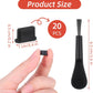 20 PCS USB C Dust Plug, Black Silicone Type C Anti Dust Plugs with Cleaning Brush Cover Type C Port Protector Cap Charging Port Dust Plug Cover for Most Type C Mobile Phone Tablet Accessories