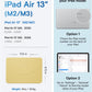 MOFT Dynamic Folio Case for iPad Air 13-inch (M3 2025 / M2 2024),Silm Magnetic Stand Case with 20+ Viewing Angles, Auto Wake/Sleep,Ultra Thin, Panna Cotta x Faded Jeans