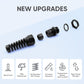 Strain Relief Cord Connector,LISTENJIALE 2Pcs NPT 1/2" Waterproof Cable Gland Flex Spiral Strain Relief Adjustable 6-12mm Cable Connector Nylon Joint with Gaskets(Black)