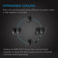 AC Infinity AIRPLATE S2, Quiet Cooling Blower Fan System 6" with Speed Control, for Home Theater AV Cabinets