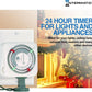 Intermatic TN111K 15-Amp Indoor Timer - Versatile 24-Hour Control - Easy Manual Override and Single 2-Prong Design (1 Pack)