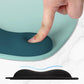 ITNRSIIET Ergonomic Mouse Pad, Cushioned Gel Wrist Rest, Non-Slip Base, Smooth Surface, Cute Multi-Color, 9.5 x 8.2 in, Light Green to White