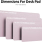 YSAGi Leather Desk Pad Protector, Office Desk Mat, Large Mouse Pad, Non-Slip PU Leather Desk Blotter, Laptop Desk Pad, Waterproof Desk Writing Pad for Office and Home(Grayish Lavender, 47.2" x 23.6")