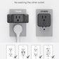 TROND Outlet Extender - 3 Prong Grounded Plug Extension Outlet, 3 Way Angled Wall Plug Splitter, Cruise Ship Essentials, Multiple Expander with 3 Electrical Sockets for Bathroom, Kitchen, Black