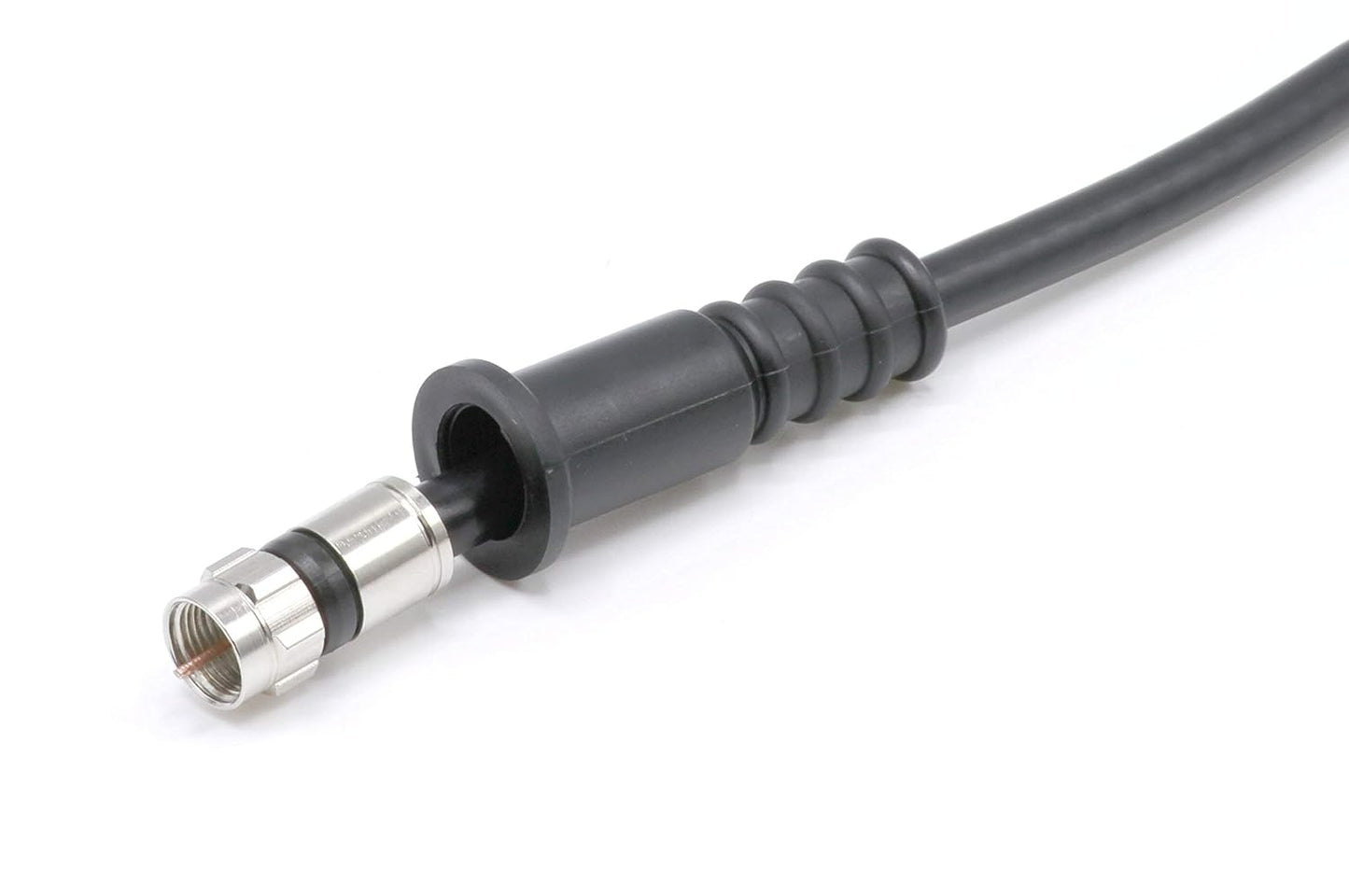 THE CIMPLE CO Coaxial Cable Weather Boot - RG6 Connectors RG59 Ends Coaxial Boots - Weatherproof (Black) - Pack of 4
