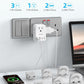 International Power Adapter Set, US to Worldwide Universal Travel Adapter- 4 AC Outlets 4 USB Ports (2 USB C), Type C/G/A/I/D/M Detachable Charger Plug for EU/UK/AUS/Japan/South Africa