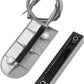 Magnetic Reed Switch Wired Surface Mount Normally Closed NC Contact Sensor Alarm Magnetic Door Switch with 2 Wires, Zinc Alloy Sliver, OC-60