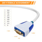USB to DB9 Male RS232 Serial Converter Cable for Us232R Converter Adapter Cable with Chip FT232RQ -Supports All Computer Systems, Up to 1M Transmission Rate, 1M(3.28ft) Long,No Driver Needed