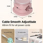Magnetic Cable Clips, Adjustable Cord Holder Management, Adhesive Wire Keeper Organizer for Home Office Desk Phone PC Car Wall Desktop Nightstand Appliance (9-PCS Purple_Apricot_Cyan)
