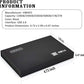 2.5'' 1TB Ultra Slim Portable External Hard Drive USB3.0 HDD Storage for PC/Desktop/Laptop/MacBook/Chromebook/Xbox One (Black)
