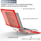 Batianda for New MacBook Air 13.6 inch Case 2025 M4 2024 2022 Release Model A3240 A2681(M2) A3113(M3), Heavy Duty Shockproof Protective Hard Shell with Fold Kickstand & Keyboard Cover, Red