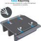 OMOTON [Updated Dock Version] Vertical Laptop Stand, Double Desktop Stand Holder with Adjustable Dock (Up to 17.3 inch), Fits All MacBok/Surface/Samsung/HP/Dell/Chrome Book (Grey)