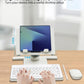 Desk Stand and Bluetooth Keyboard Combo for Samsung Galaxy Z Fold 7/6/5, 4 in 1 Set Include Mouse Pen, Adjustable Foldable Tablet Stand Holder Fits for 4.7"-13" Smartphones Tablet